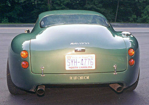 Aston Martin DP 209 configuration clone view from the rear